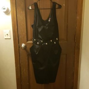 Black cocktail dress